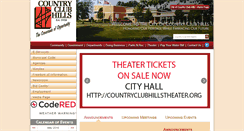 Desktop Screenshot of countryclubhills.org